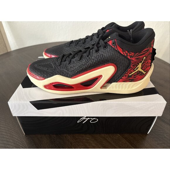 New In Box!  Nike Jordan Tatum 1 “St. Louis” Size 9.5” Men’s 11 Wmns Black & Red - Picture 1 of 11